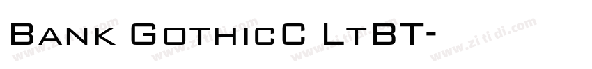 Bank GothicC LtBT字体转换